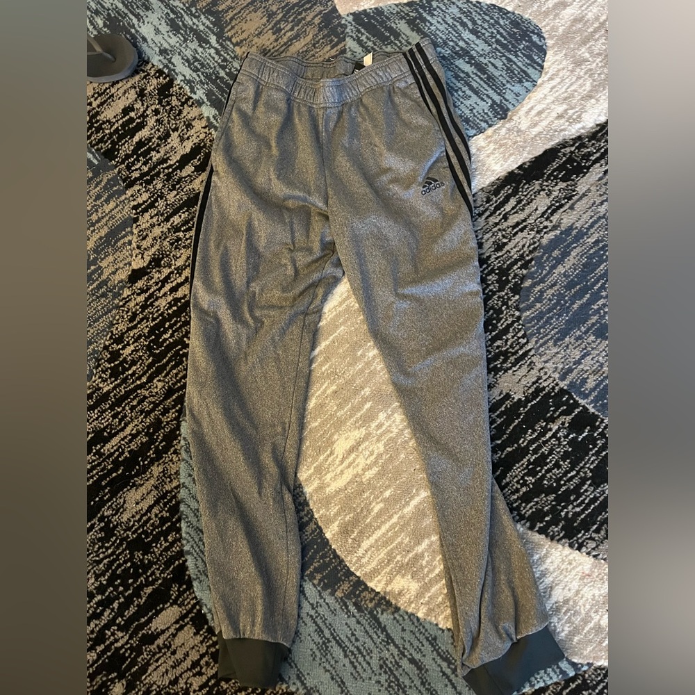 Adidas Charcoal Joggers with Logo